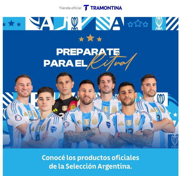 Conocé los productos oficiales de la Selección Argentina